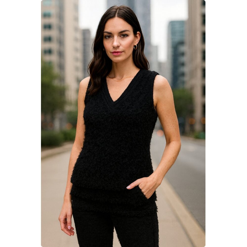 Leon Max Shaggy Tank Size‎ Medium Special Edition Y2K Retro Glam